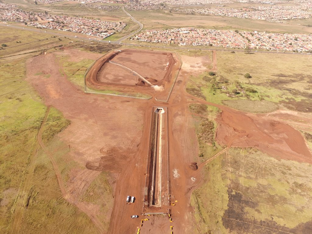 Image for Lufhereng Development Company - Construction of Lufereng Development Attenuation Pond 5C and Associated Concrete Storm Water